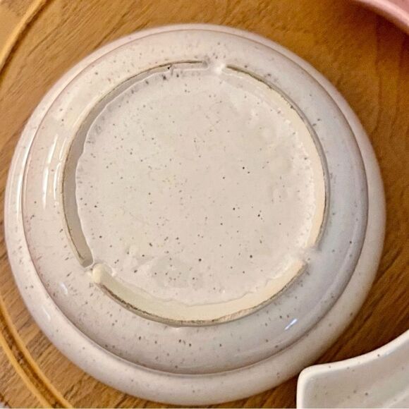 Vintage California Pottery Section Chip Dip Relish Lazy Susan Serving Snack Set - Picture 11 of 16